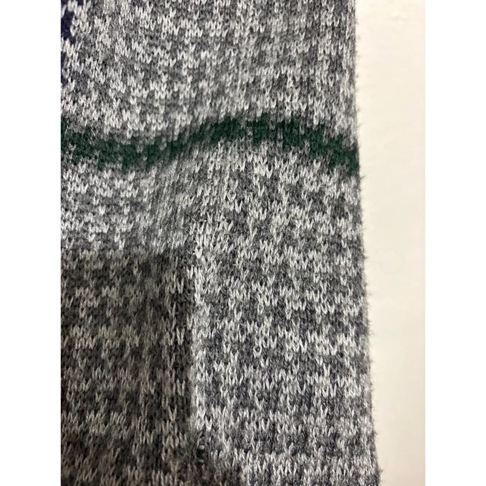 Vintage Grandpa Sweater Vest Gray Striped Men’s L - Picture 4 of 4